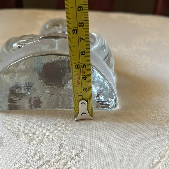 Vintage Viking lead cut glass/frosted Santa paperweight, decoration - Picture 11 of 11